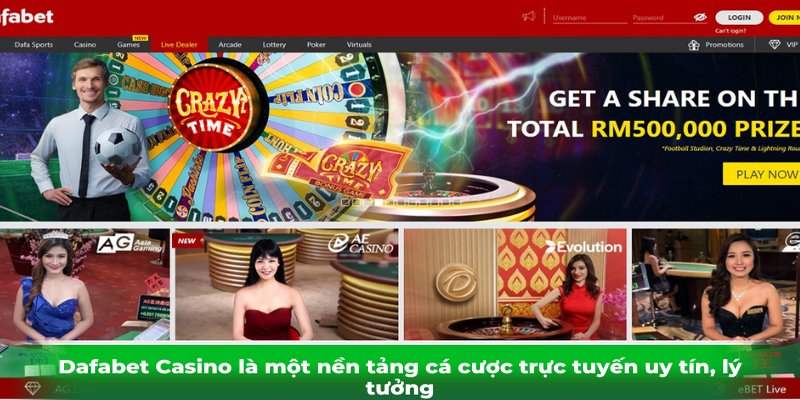 Dafabet Casino là một nền tảng cá cược trực tuyến uy tín, lý tưởng