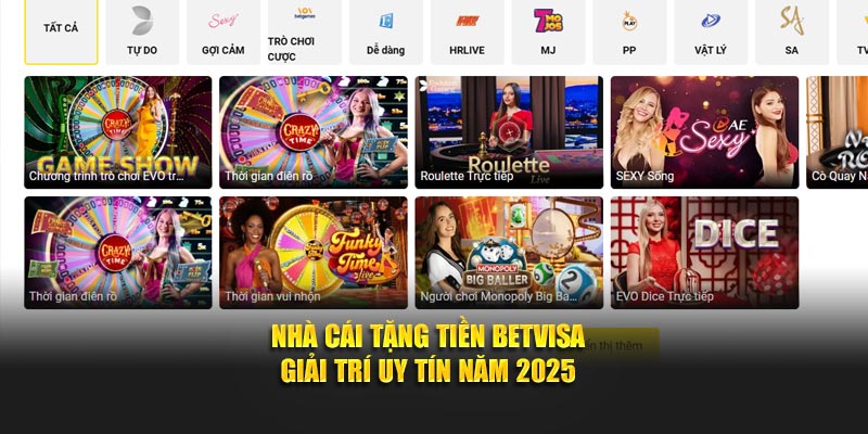 Nhà Cái Tặng Tiền Betvisa – Giải Trí Uy Tín Năm 2025